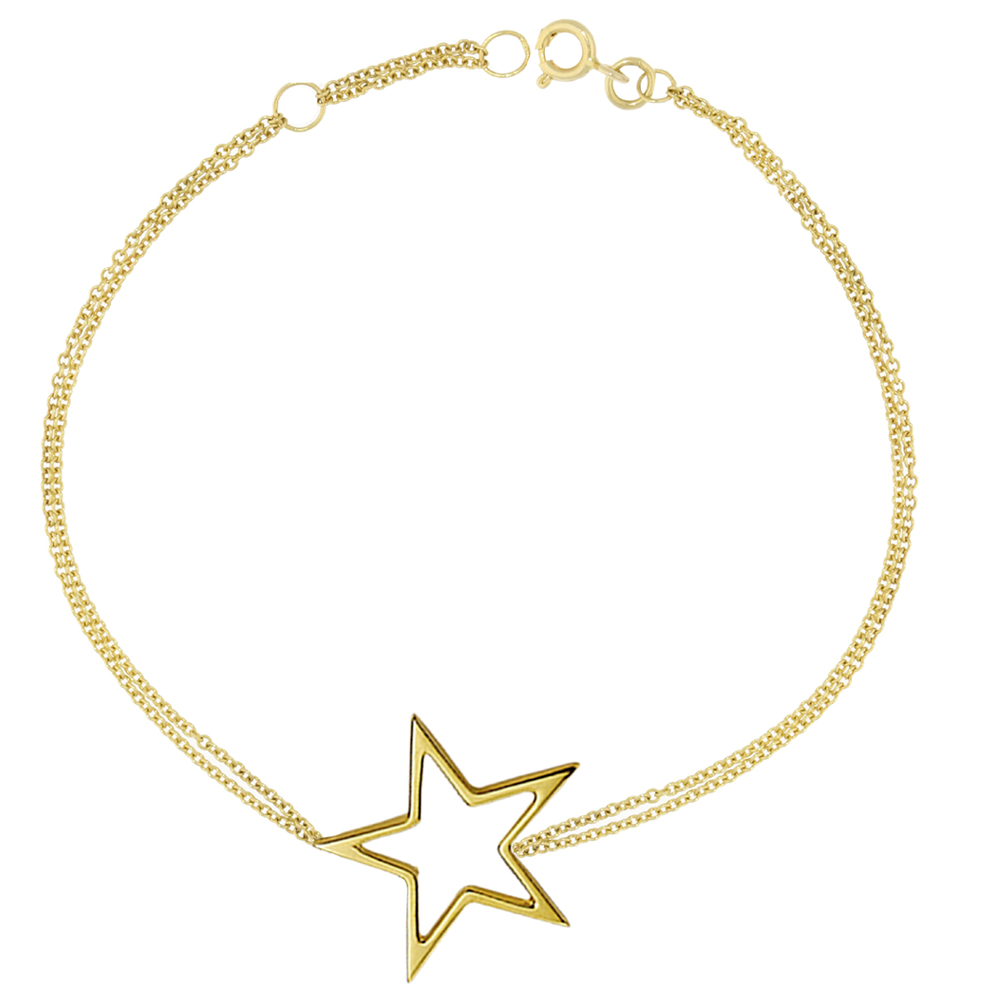 Aggregate 82+ gold bracelet with stars latest - ceg.edu.vn