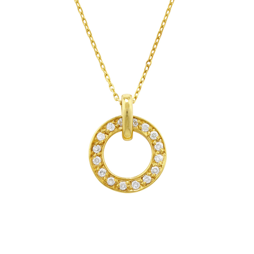 Hope Circle Necklace in Solid 9ct Rose Gold — The Jewel Shop