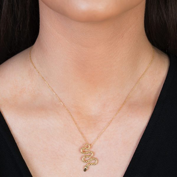 Yellow Gold Kew Serpent Pendant