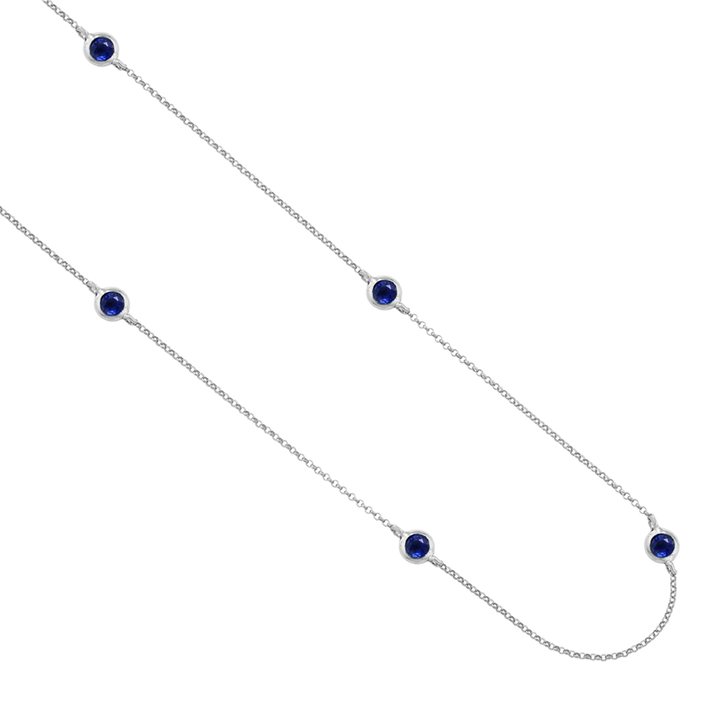 Sapphire Teardrop Necklace - Rachel & Victoria Ring Concierge & Jewelry  Design