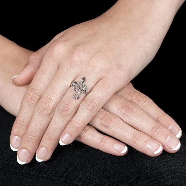 Silver Kew Serpent Ring