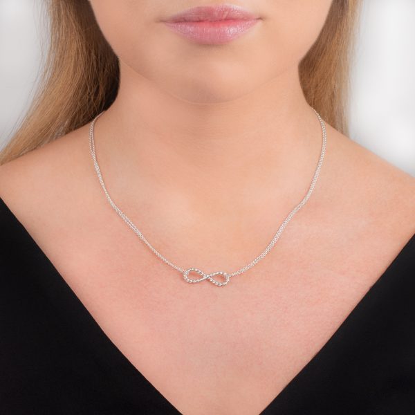 silver infinity necklace