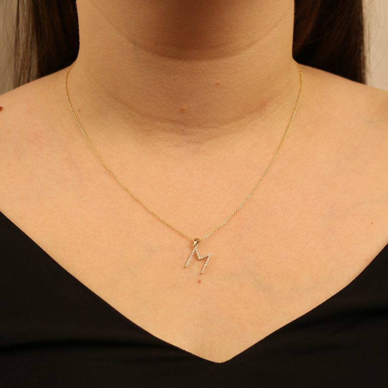 Saints & Saviors* Fancy Initial M Pendant Necklace main image 0
