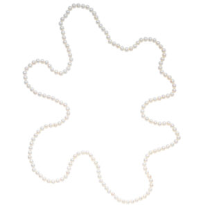 6.5-7mm White Freshwater Pearl 48" Rope Necklace